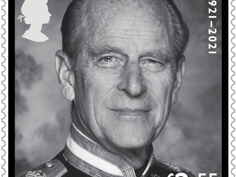 A stamp being issued in memory of Prince Phillip, taken by the photographer Terry O'Neill.