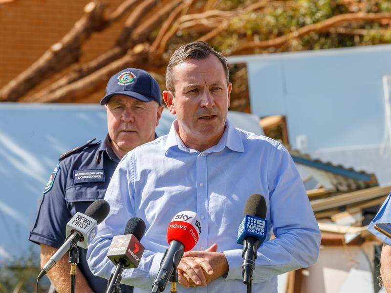 Mark McGowan says it's "extraordinary" to see Seroja's damage to businesses and homes.