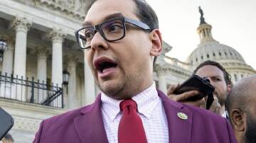 US Republican congressman George Santos has refused to resign and expects to be expelled. (AP PHOTO)