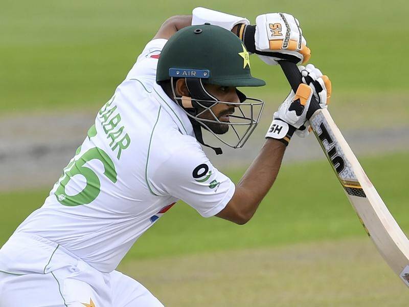 Pakistan's Babar Azam was unbeaten on 60 at stumps on day one of the second Test against Bangladesh.