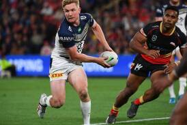 Dragons recruit Kyle Flanagan has welcomed news Cowboys half Tom Dearden (pic) is being chased. (Jono Searle/AAP PHOTOS)