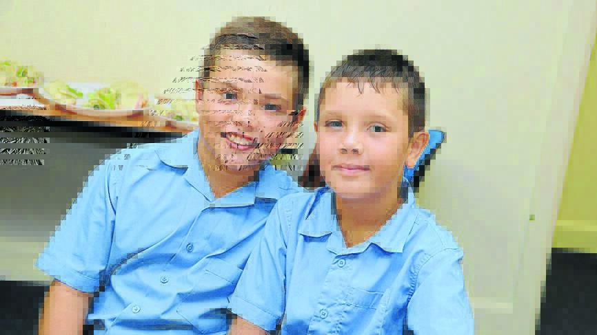 Ty Croke and Ethan Ferguson from St Joseph's Primary School.