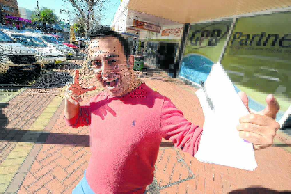 Gabriel from The Sicilian Restaurant in Taree is excited about the proposed night markets in Victoria Street.
