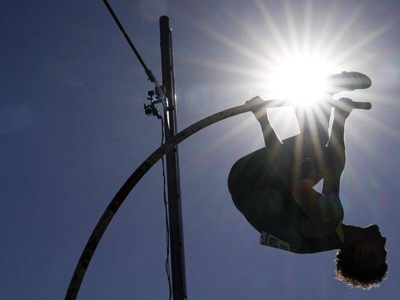 Kurtis Marschall is now a two-time Commonwealth pole vault champion. (AP PHOTO)