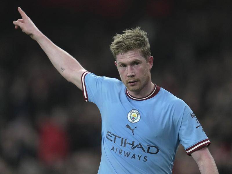 Manchester City superstar Kevin De Bruyne has been named in their Club World Cup squad. (AP PHOTO)