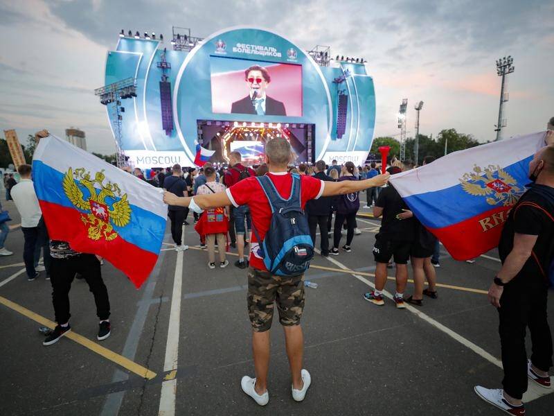 Moscow has closed 'fan zones' set up for the European soccer championship in a bid to battle COVID.