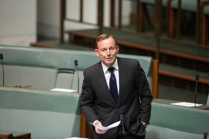 Former Prime Minister Tony Abbott speaks on the Marriage Amendment Bill Debate in the House of Representatives in Parliament House in Canberra on the 4th of December 2017. Fedpol. Photo Dominic Lorrimer