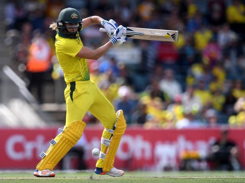 Ellyse Perry struck 70 and claimed two wickets in Australia's 60-run win over India.