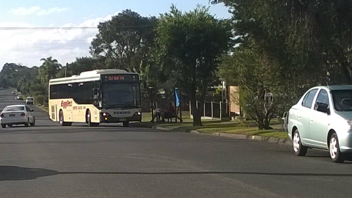 Susan Marston snapped this photo of bus driver Matt Davey stopping to greet the new bus stop. This further fooled residents into thinking the shelter was being taken seriously.