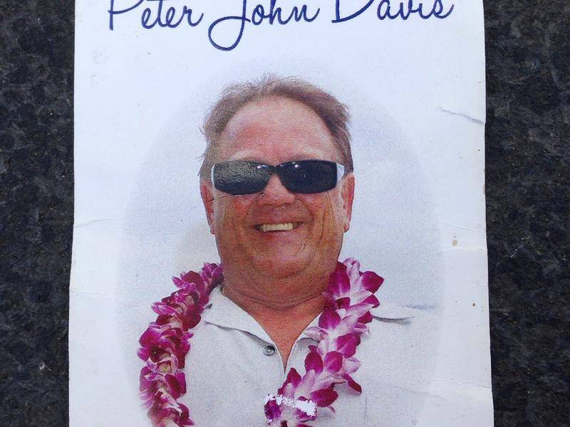 The body of Peter John Davis was found in the boot of his car at the back of a motel.
