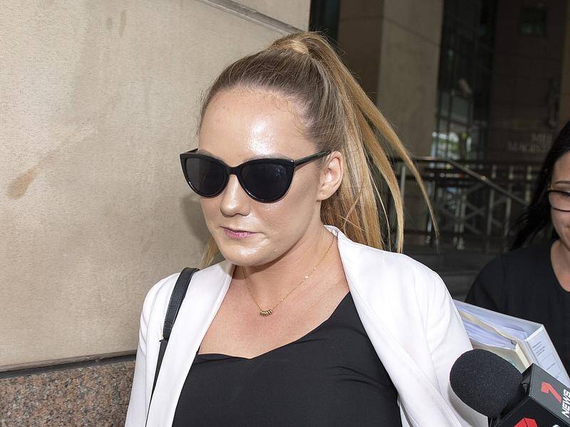 Georgia May Gibson has faced court over a raunchy video of former AFL footballer Dane Swan.