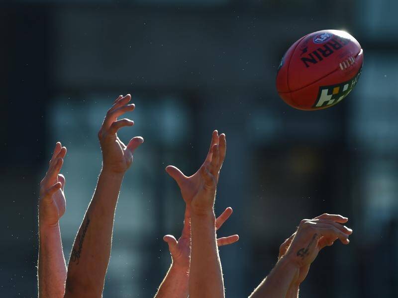 An Australian Rules player has died after an on-field collision during a match in South Australia. (Dean Lewins/AAP PHOTOS)