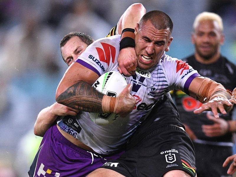 Melbourne NRL star Nelson Asofa-Solomona is off social media as a vaccination deadline looms.