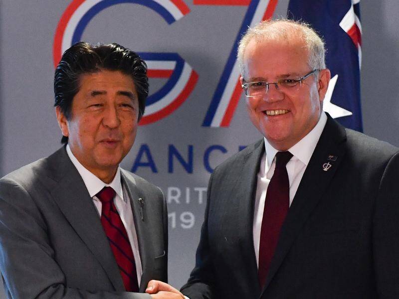 Scott Morrison will meet counterpart Shinzo Abe via video link in a virtual Australia-Japan summit.