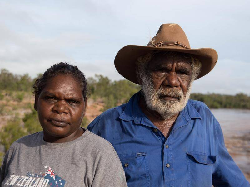 Gudanji woman Josie Davey (left) and Garawa elder Jack Green are critical of McArthur River Mine.
