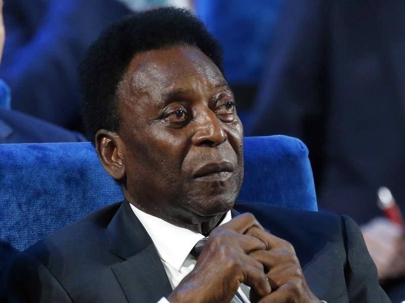 A recovering Pele has thanked fans for their support after undergoing surgery to remove a tumour.