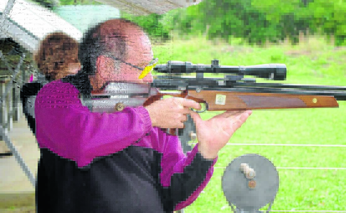 Have gun will travel: Manning Valley Rifle Club's Alex Brace.