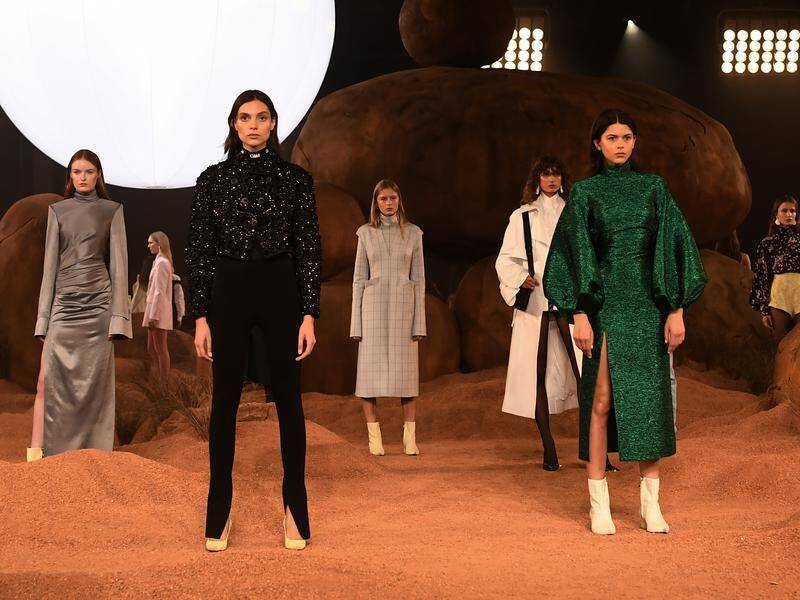Sydney label Camilla and Marc have kicked off Australian Fashion Week with a futuristic collection.