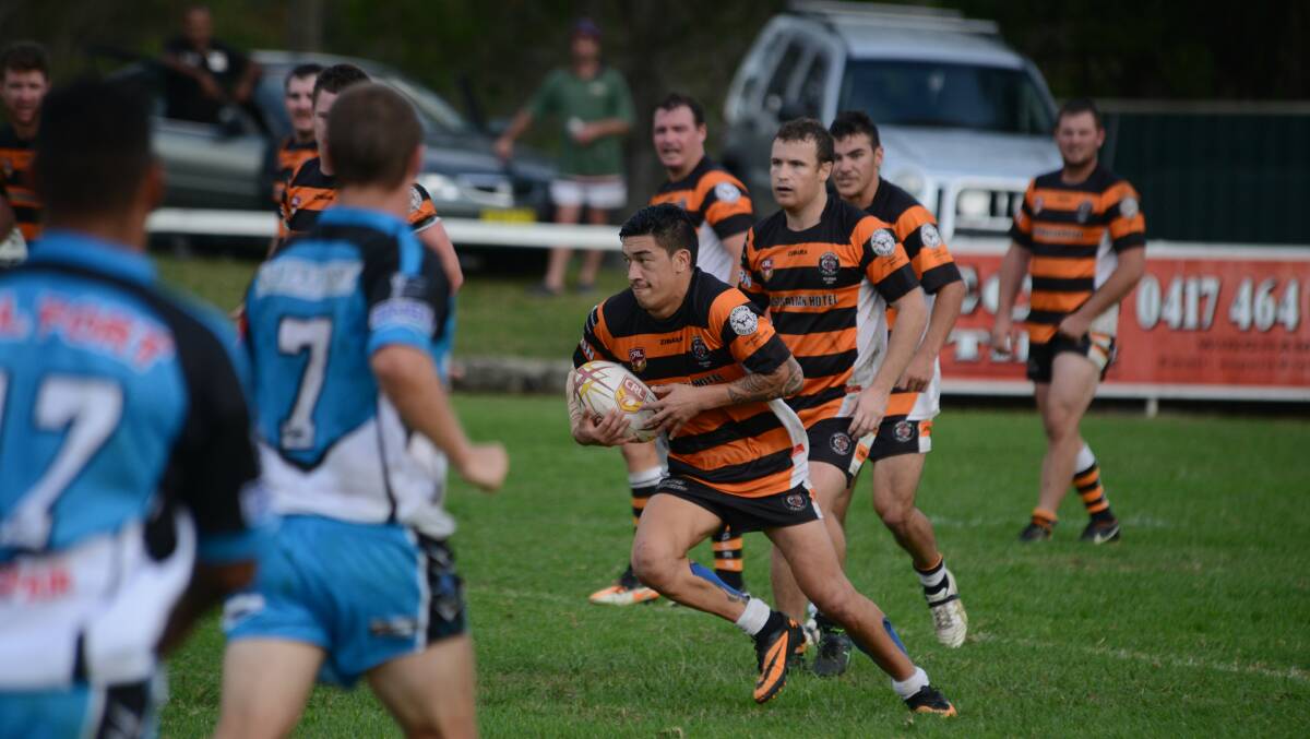 Tepuhi Rudolph in the game between Tigers and Sharks.
