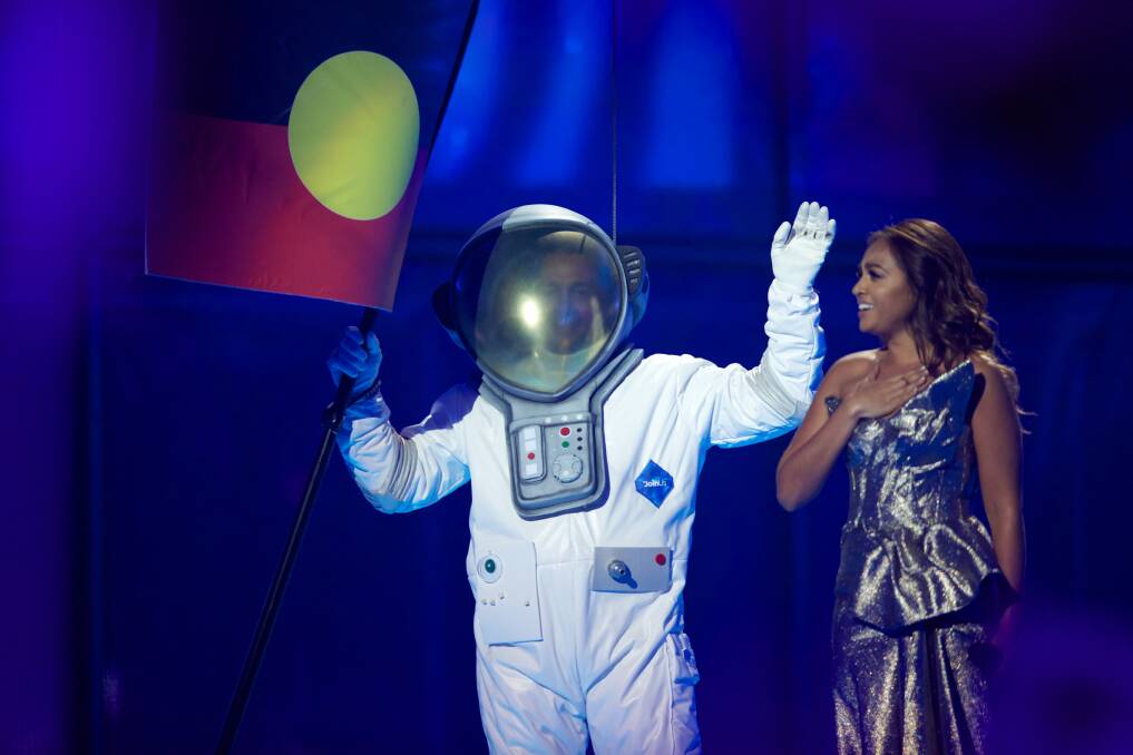 Jessica Mauboy performs during a dress rehearsal before the second Eurovision semi-final last year. Photo: Getty Images.