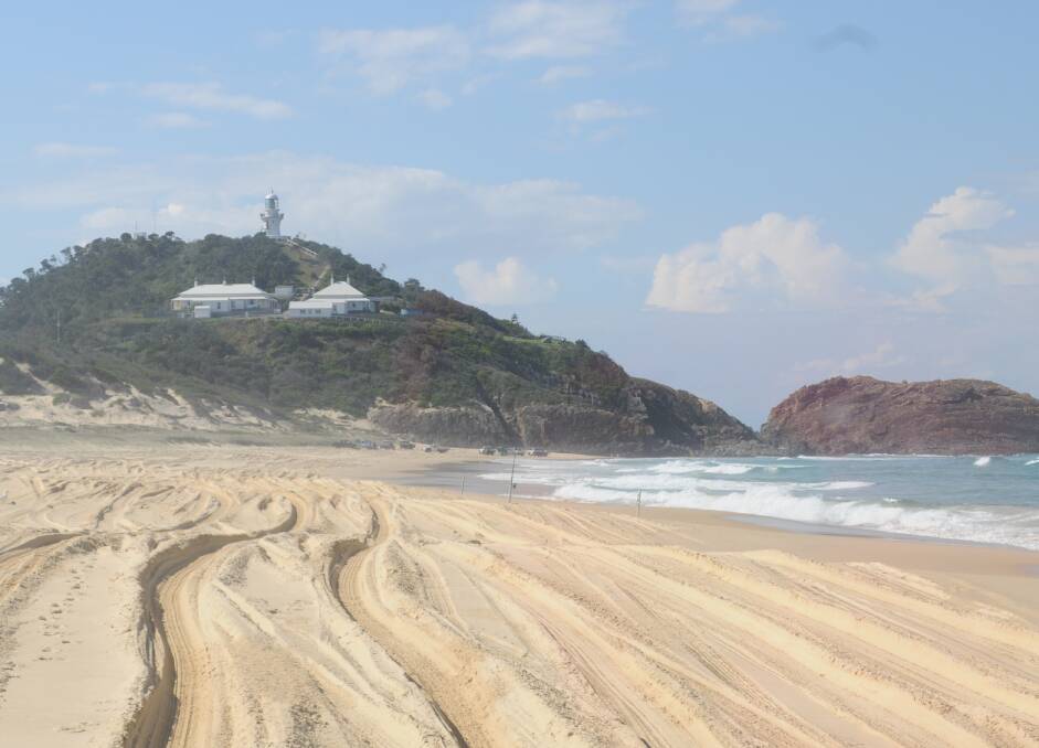 Sugarloaf Lighthouse and the point where the three fishermen were believed to have been fishing.