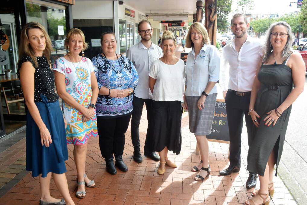 New opportunities: Taree Business Chamber committee Lisa Proctor, Catherine Calvin, Jackie Burley, John Stevens, Jodie Bird, Alicia Franklin, Ivor Thomas and Tracey Davis.