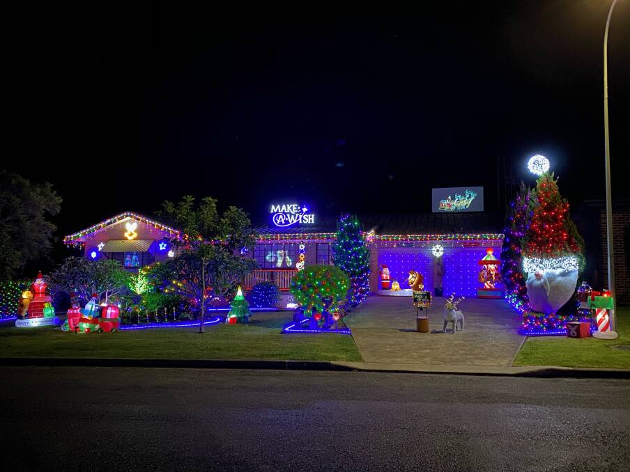 Merry Christmas: Many have stopped by the Wandarra Street display to take a pic or two. Photo: supplied.