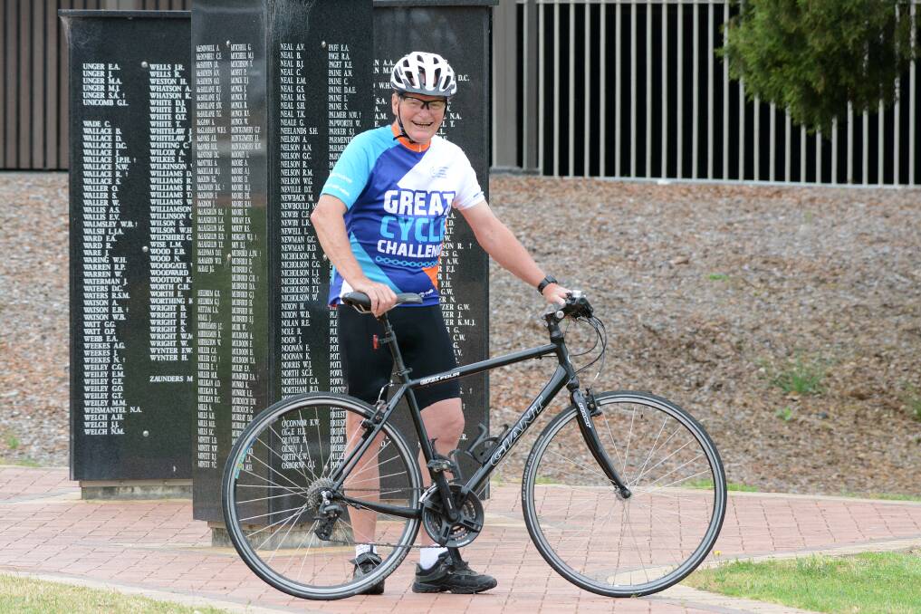 Riding for kids: Darcy Elbourne is taking part in the Great Cycle Challenge to raise funds for childhood cancer research. Photo: Scott Calvin.