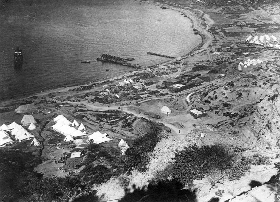 An aerial shot of Gallipoli during World War I. Click the photo to view other historic photos from the war.