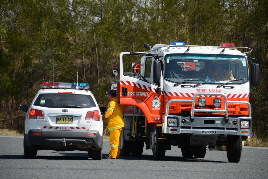 Getting ready: Mitchells Island RFS is one of many fire brigades in the region preparing residents for the upcoming bushfire season.