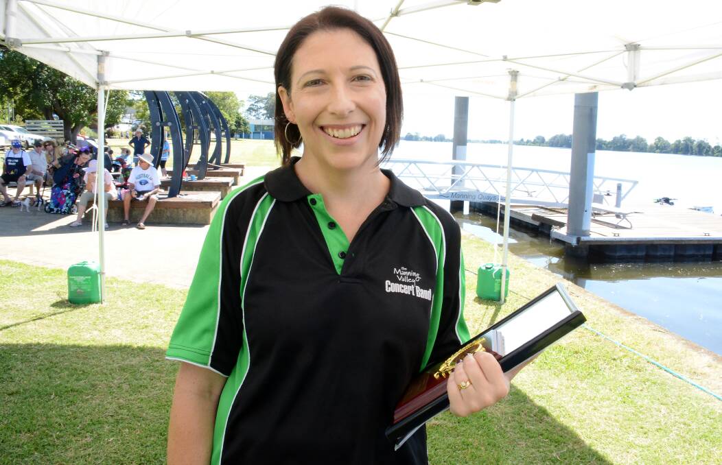 Worthy recipient: Tanya Brown was named Taree Citizen of the Year at the Australia Day function, held on the RiverStage. Photo: Scott Calvin.