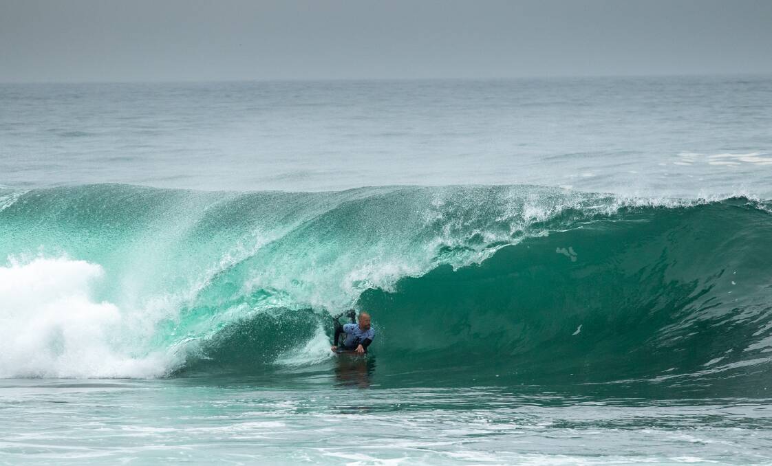 Making waves: Josh in action at the Arica Cultura Bodyboard Pro in Chile. Photo: Pablo Jiminez.