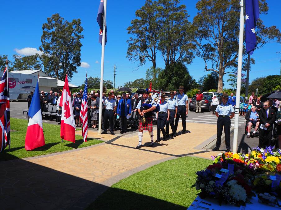 The 2018 Remembrance Day service in Taree. A full ceremony will be held this year once the bushfire situation dies down.