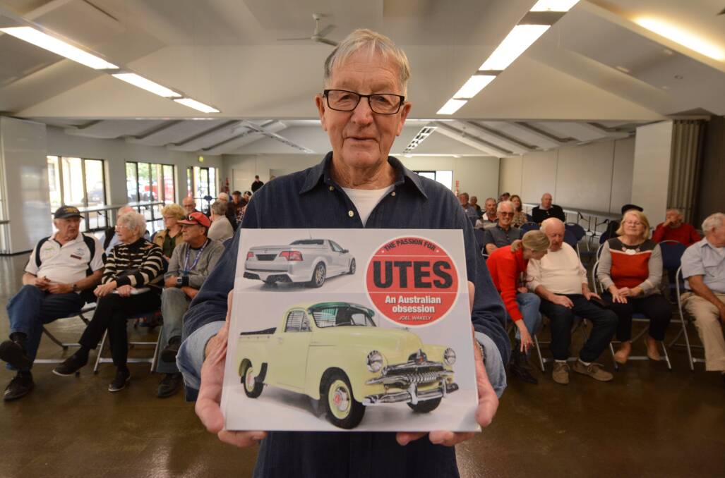 Aussie classic: Joel Wakely launched his new book at Harrington Library. Photo: Scott Calvin.