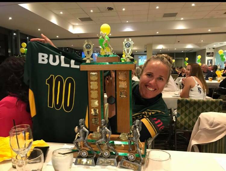 Host of accolades: Forster-Tuncurry's Lisa Bullivant was named league tag player of the year, top try scorer and featured in the team of the year. Photo: Supplied.