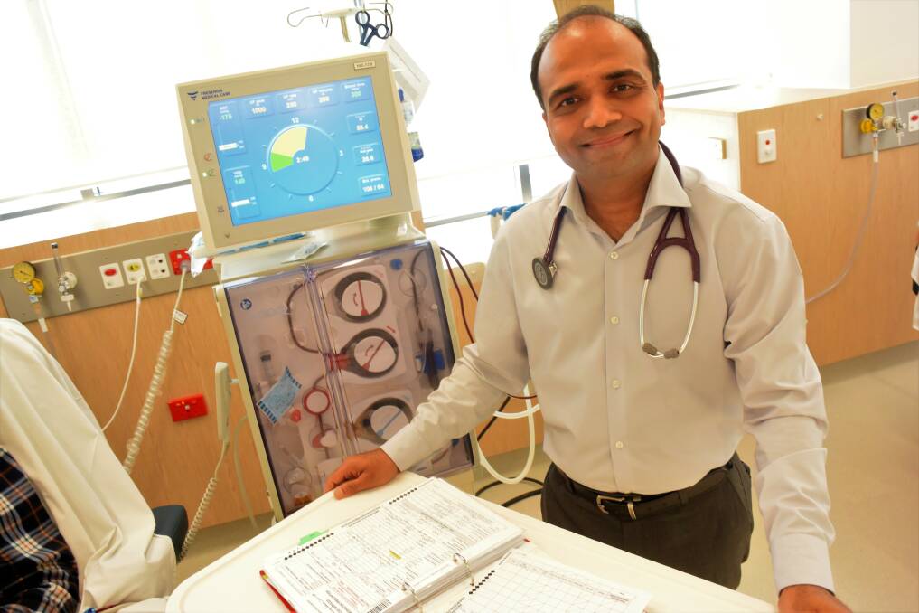 Next step: Renal physician Dr Purvish Patel is hopeful Manning Hospital can secure funding to support a home dialysis program. Photo: Rob Douglas.