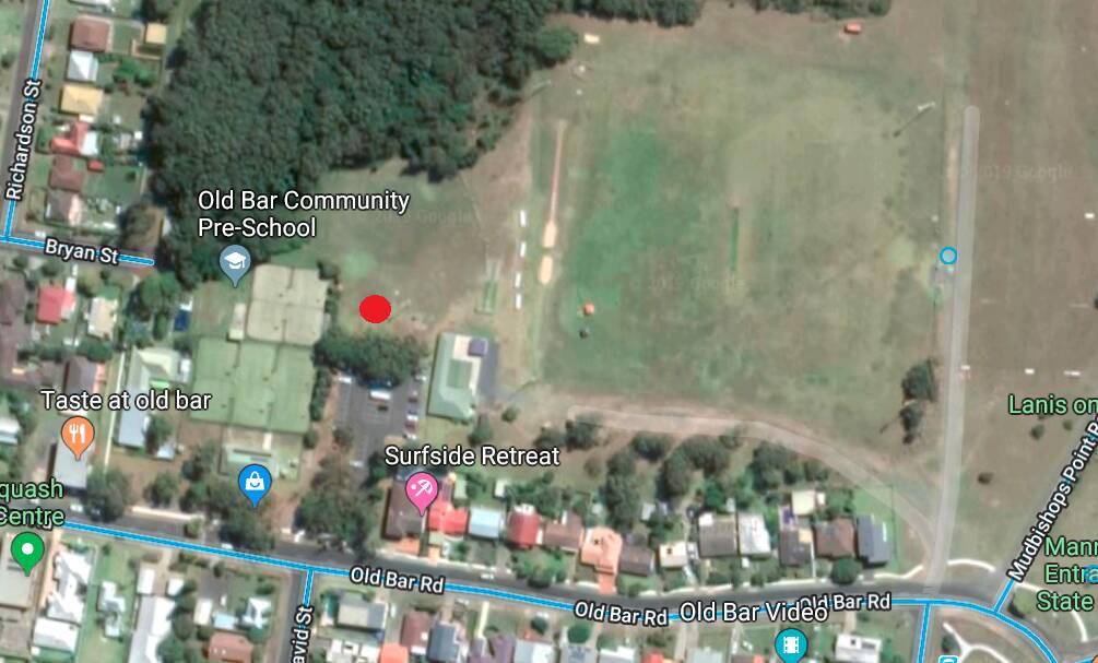 The telecommunications tower will be built near Old Bar Road (as indicated by the red circle). Photo sourced from Google Maps.