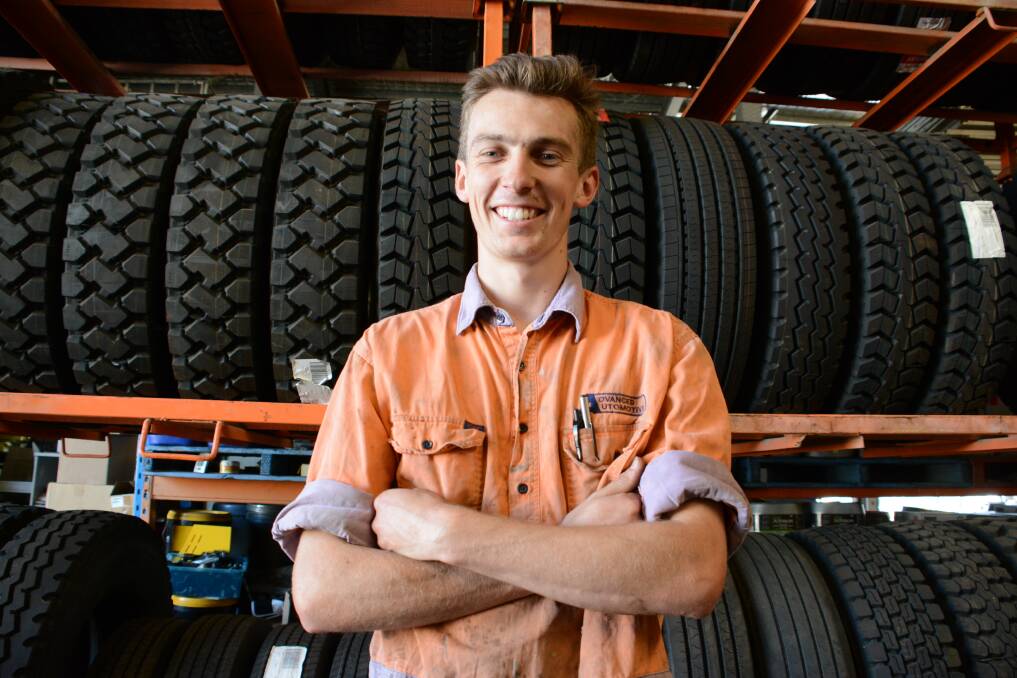Kody is a qualified tradesman and auto electrician at Advanced Automotive in Taree. Photo: Scott Calvin.