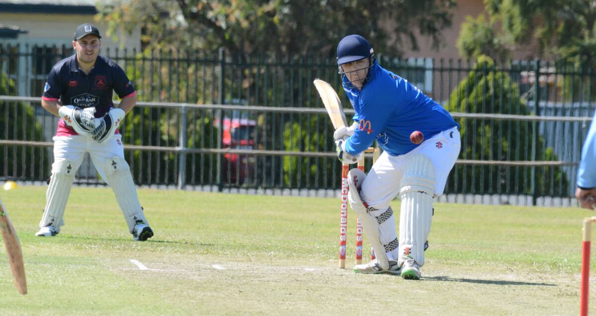 Nathan Potts in action for Taree West against Old Bar last Saturday.