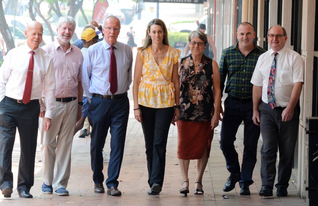The board members pictured with MidCoast Council mayor David West. Photo: Scott Calvin.