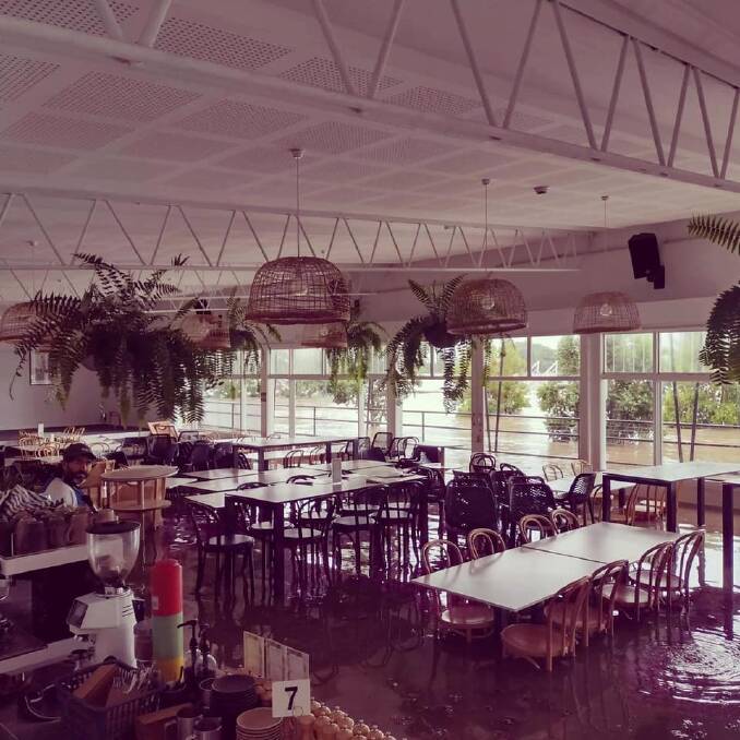 There was no chance the restaurant would have avoided the brunt of the flood. Photo: supplied.