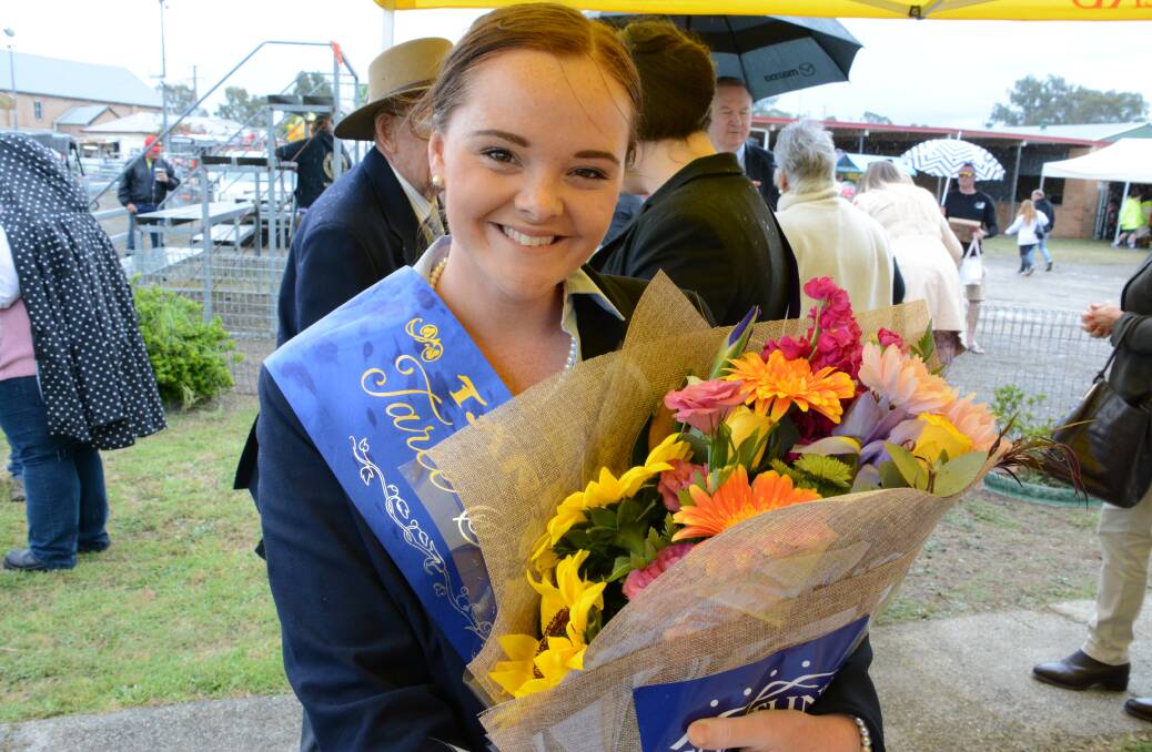 Honoured and proud: Gabby Wyse was sashed as Taree Showgirl last week. Photo: Scott Calvin.