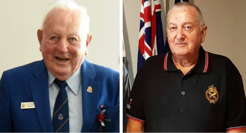 Taree RSL Sub-branch secretary Ted Hill and Old Bar Sub-branch president Geoff Gillard have welcomed the removal of a ban on fundraising.