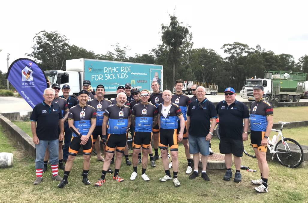 More than 20 riders left Grafton this week for the Ride for Sick Kids. Photo: supplied.