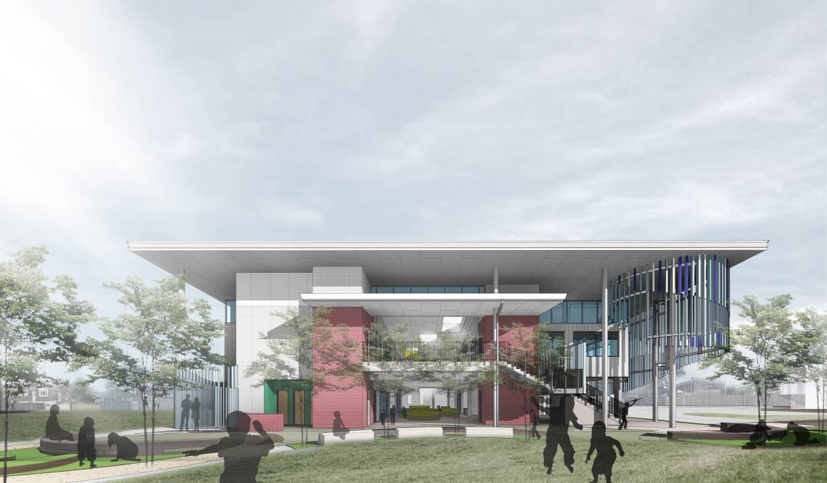 An impression of the new building.