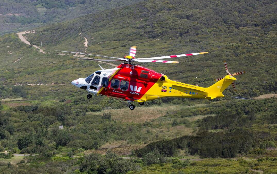 The Westpac Rescue Helicopter Service was called out to incidents at Taree and Rainbow Flat on June 30. File photo.