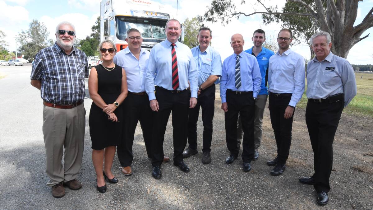 Member for Myall Lakes Stephen Bromhead with representatives of MidCoast Council and the Manning business community at the funding announcement in March 2019. Click the photo to read more.