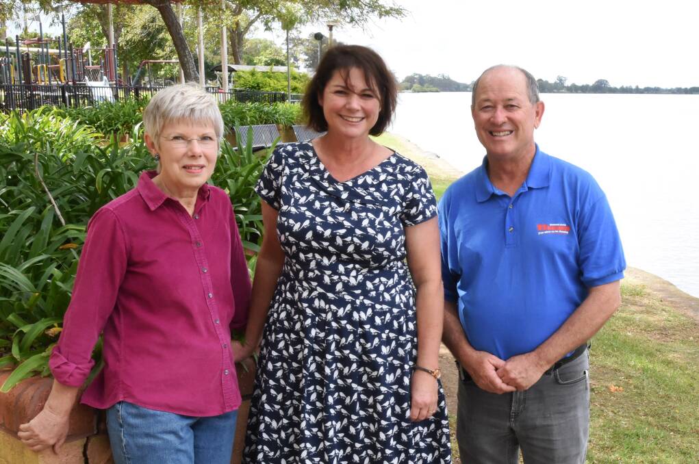 MidCoast Stories's Penny Teerman and Janine Roberts with Manning River Times photographer Scott Calvin. The trio was instrumental in bringing the series to life.