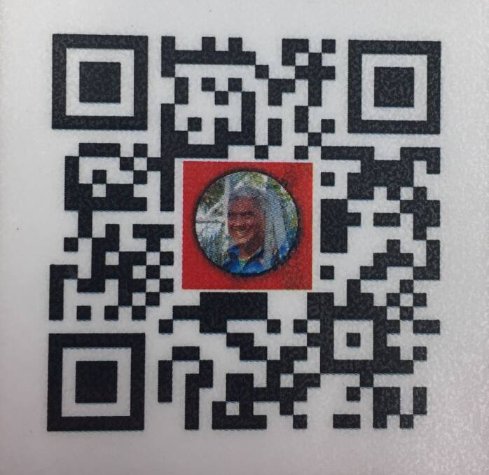 Scan the code above with a QR Reader app to hear Uncle Russell Saunders give a 'Welcome to Country.'