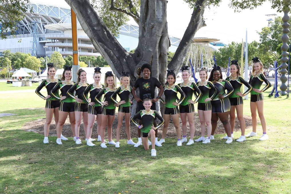 Great result: Taree based cheerleader team Diamond Elite finished fourth at the Cheerbrandz Nationals in Sydney. Photo: supplied. 